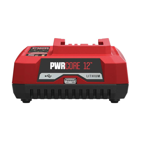 Front view of PWRCore 12 PWRJump Charger Delivers A 25 Percent Charge In Just 5 Minutes For Your Power Tools With USB Output