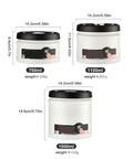 Heavy Duty Glass Storage Jars With Kickass Vacuum Seal Technology in sizes 750ml, 1100ml, 1600ml for pantry organization.