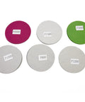 JurwheeR 30 Piece Wet Dry Sanding Discs With Hook And Loop For Auto Paint Polishing Fine Mirror Finish 800 To 3000 Grit Silicon Carbide Stones Wood Furniture Tools. Six sanding discs labeled from P800 to P3000.
