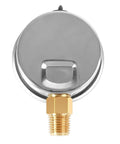fuel pressure gauge 2 inch with stainless steel case and brass fitting for precise readings in harsh environments.