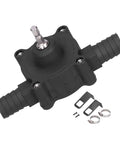 Heavy Duty Electric Drill Oil Pump for Fast Water Transfer with ABS shank and hose connectors, ideal for fluid movement.