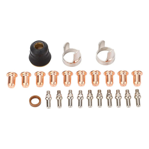 Pro Grade Ipt40 Plasma Cutter Consumables Set Includes 24 Pcs Electrode Tips And Nozzles for Cut 55ds Pro And Cut 65ds Machines