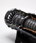 1 To 18 Scale Turbofan Engine Model Kit With Functional Jet Engine And 3D Printed Components Plus LED Light For Ultra Realistic Aircraft Simulation And STEM Education 50 Piece Set, cutaway view