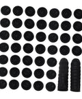 1000 Pack Antistatic Finger Cots Providing A No Sweat Grip That Shields Precise Electronics During Heavy Mechanic Work And Warehouse Tasks While Delivering Knockout Quality On A Tight Budget, black latex cots arranged in rows.