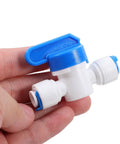Super Easy Push To Connect White Pom Water Purifier Fittings Kit With 10 Pieces Smooth Hose Connectors No Burrs For Home Filters And Professional Use Super Durable And Quick Install, white plastic valve