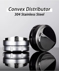 Legit Espresso Coffee Distributor Tamper For 57mm And 57.5mm Portafilters sleek convex shape 304 stainless steel design