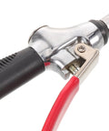 Heavy Duty Aluminum Air Blow Gun With 30cm Extension Nozzle Adjustable Flow Control For Delicate Tool Cleaning And Tough Debris Removal Extended Reach For Hard To Access Areas Versatile Pro Pneumatic Dust Blaster, close-up of trigger and nozzle