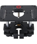 Top Shelf Router Table Lift System Featuring Smooth 65 Mm Height Adjustment And Hassle Free Inverted Mounting For Serious Woodworkers Building Custom Furniture, black aluminum router lift.