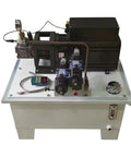 Professional Vertical Hydraulic Pump Station Assembly Offering Plug And Play Setup With Robust 7.5kw Servo Oil Power Unit top view image.