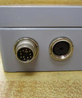 Close-up of Measurement Converter 3 608 870 347 (3608870347) single unit with 12-pin male and female connector for automation.