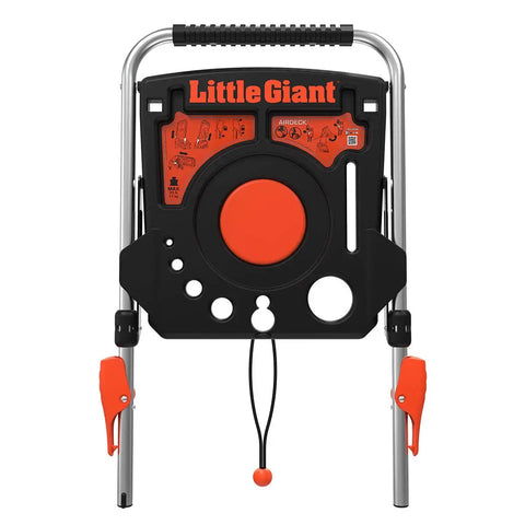 AirDeck Ladder Workstation Accessory With Handrail And Tool Tray Plastic Build Keeps Your Gear Handy At The Top Of The Ladder Fits Most Ladders 25 Lb Load Rating shown front view
