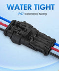 3 Pin Waterproof Electrical Wire Connectors Kit For Automotive Cars Trucks Motorcycles And Marine Boats Quick Disconnect