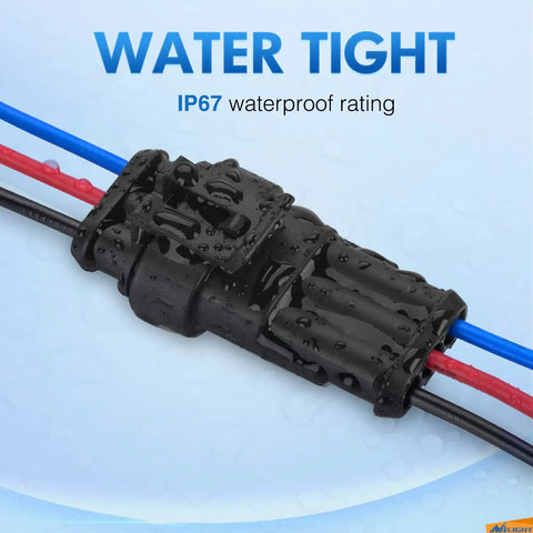 3 Pin Waterproof Electrical Wire Connectors Kit For Automotive Cars Trucks Motorcycles And Marine Boats Quick Disconnect
