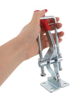 Heavy Duty Toggle Latch Clamp With Quick Release Draw Latch 2183lbs Holding Capacity Tough As Nails Galvanized Iron Corrosion Resistant Ideal For Tool Boxes Smoker Lids Draw Chests And More, hand-held view