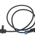 Aramox rear wheel speed sensor for Indian motorcycle, part 4014216, black cable with blue connector, front view