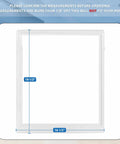 Upper Crisper Pan Cover Replacement For Frigidaire Refrigerators Fits 240350702 240350701 AP2115959 dimensions shown