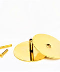 Door Knob Filler Plate For Old Holes, Dummy Deadbolt Cover With No Show Screws, 2 5/8 Inch Diameter, Adjustable Filler Plate For Privacy