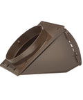 Brown Plastic Dryer Vent Hood With Removable Screen And Damper Keeps Out Weather And Debris UV Inhibitor For Extra Durability