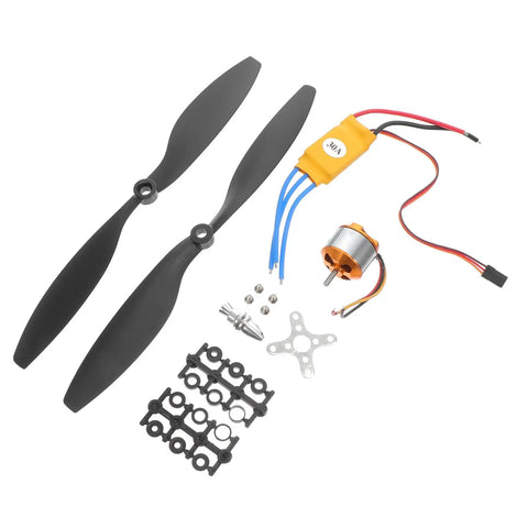 Pro RC Hobbyist Gear Pack Electronic Speed Controller And Screw Propellers With Aircraft Tools For RC Planes Helis Quadcopters