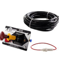 Single Valve PTO Air Kit With Hose, Fittings, Valve And LED Light For PTO Systems showing control panel and coiled hose