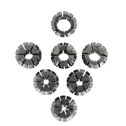 7Pcs ER11 Spring Collet Set 1/16 To 1/4 Inch For CNC Milling Lathe And Engraving Machine Carbon Steel Build With Tight Tolerances