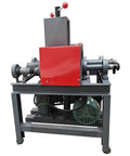 Heavy Duty 2.2KW Electric Pipe Bender For Stainless Steel Round Square Rectangular Tubing With 24 Cold Bending Molds Inlcuded Perfect For Construction And Decoration Projects High Power Motor side view with control lever and motor.