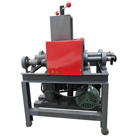 Heavy Duty 2.2KW Electric Pipe Bender For Stainless Steel Round Square Rectangular Tubing With 24 Cold Bending Molds Inlcuded Perfect For Construction And Decoration Projects High Power Motor side view with control lever and motor.
