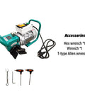 Portable Electric Beveling Machine Rolls In Easy To Bang Out Clean 30 To 60 Degree Plate Edges For Flawless Weld Prep With Rugged Cast Iron Rollers Built Tough with accessories.