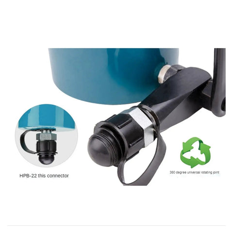 Detailed view of Heavy Duty Portable Hydraulic Steel Bar Shear with 360 Degree Swivel Head connector and rotating joint.