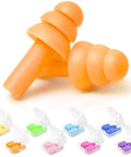 Ultra Soft Silicone Earplugs For Sleeping With Noise Reduction NRR 32 dB Reusable Ear Plugs Eight Color Set close-up