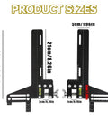 Pro Level Elevator Guide Gauge Tough As Nails Stainless Steel Ruler showing size dimensions 33cm/12.99in and 21cm/8.26in.