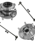 Front Wheel Bearing And Hub Replacement Kit For 2016 2017 2018 2019 Hyundai Sonata And Kia Optima With Front Sway Bar End Links