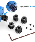 OGRC Steel Hardened 32P Pinion Gears Set 10T 11T 12T 13T 14T with 3.175mm Shaft for Traxxas Arrma HSP HPI Axial Tamiya Losi RC Cars