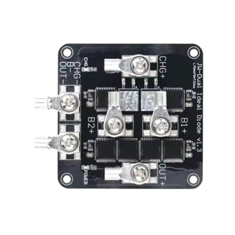 Heavy Hitting 75V 100A Ideal Diode Controller And Battery Isolation Control Board For Solar Arrays Or Electric Rig Power Grids, top view.
