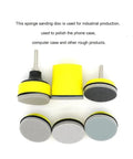 Grab These 40Pcs Flocking Sanding Sponge Discs With Hook And Loop Backing For Super Fast Car Phone Polishing Sessions That Make Dust Vents Work Like A Charm And Leave Surfaces Smoother Than Ever Without Breaking The Bank. Yellow sanding discs for industrial use, polishing phone and computer cases.