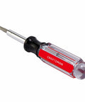 6 In 1 Screwdriver Multi Bit Set With Acetate Handle Dual Sided Removable Shaft For One Quarter And Five Sixteenth Inch Nut Driving Chrome Plated