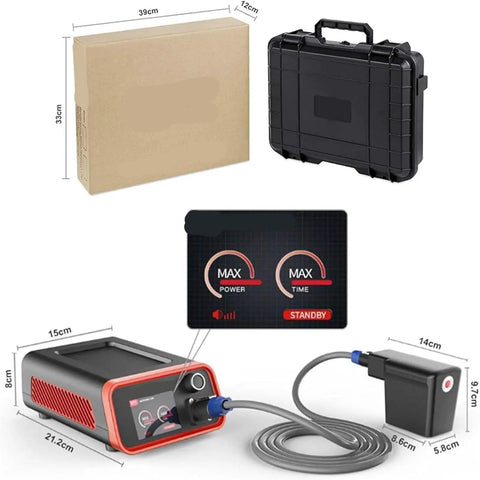 Hot Box Induction Dent Repair Tool For Paintless Auto Body Pro Grade Aluminum Build with carry case and power control display
