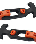 Two Pack 4 Inch T Handle Latches Rubber Draw Latches For Boat Hatch Lids And Coolers Toolboxes Golf Carts With Screws Orange Durable Easy Install Universal Fit For Marine Or Outdoor Gear