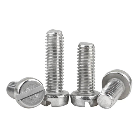 Rock Solid M6 Machine Screws Built From Premium 304 Stainless Steel Featuring Slotted Cheese Head For Zero Hassle Setup 18Mm Length heavy duty fasteners close-up view.