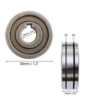 2x knurled groove wire feed drive rollers, 30mm dia, 0.6/0.8mm grooves for SSJ-29A MIG wire feeder