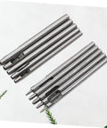 Leather Punch Tool Set with Hollow Round Punches for Belts Watch Bands and Crafts Pro Grade Kit showing various size punches