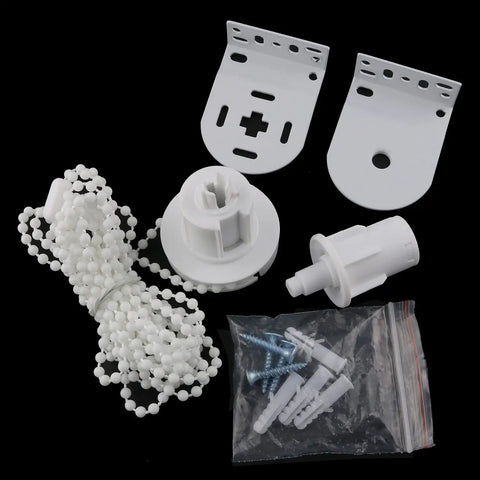 Solid As A Rock Roller Blinds Connector And 32mm Shade Clutch Kit with nylon bead chain and mounting accessories.