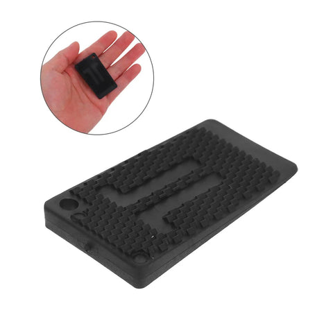 Close-up of a black adjustable furniture leveling pad from 20 Pack Black Adjustable Furniture Leveling Pads Anti Slip Shims For Washing Machines Refrigerators Tables Sofas Cabinets And More To Level Up And Cut Vibration For A Wobble Free Home.