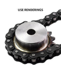 Top Quality 04C Drive Sprocket With 12 Teeth 6mm Bore Made From Heavy Duty 45# Steel For Table Wheel Setup close-up.