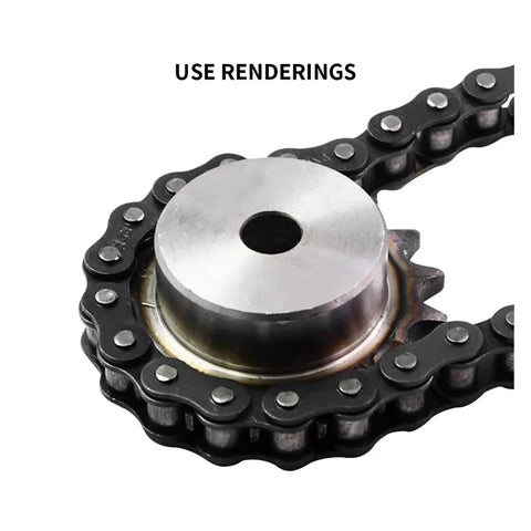 Top Quality 04C Drive Sprocket With 12 Teeth 6mm Bore Made From Heavy Duty 45# Steel For Table Wheel Setup close-up.