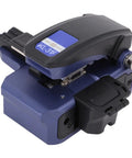 Optical Fiber Cleaver Auto Return 3 In 1 Fiber Optic Cutting Tool With Precise CNC Aluminum Alloy Build For 250um 900um 3.0mm Single Core And 2 To 12 Core Multi Fiber Cables, blue and black