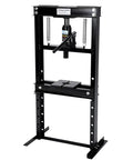 12 Ton Hydraulic Shop Press With Movable Plates And Adjustable Height H Frame For Garage Floor Use Overload Protection Heavy Duty