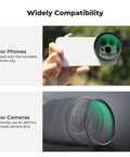 Clip On CPL Phone Lens Filter Kit 67mm For iPhone 11 Through 16 Circular Polarizer Filter To Boost Colors And Cut Reflections.