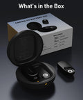 Top Tier Magnetic Charging Case And Heavy Duty Battery Module For Carina C2 Smart Glasses with battery module and charger dock.