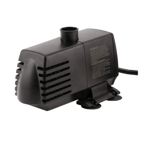 Fixed Flow Submersible Or Inline Water Pump For Aquariums Ponds Fountains And Hydroponics 396 GPH 36 Watt UL Listed Black